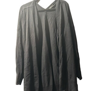 Lane Bryant Black Open Front Cardigan